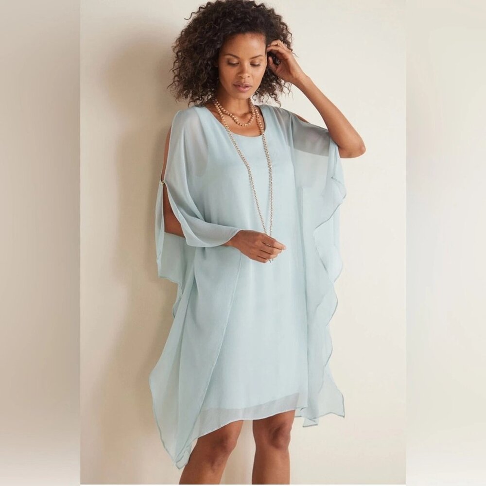 Soft Surroundings Icon Morlaix Silk Dress XL